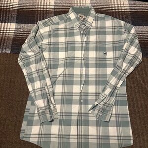 Men's  Western Green Plaid Cinch Shirt